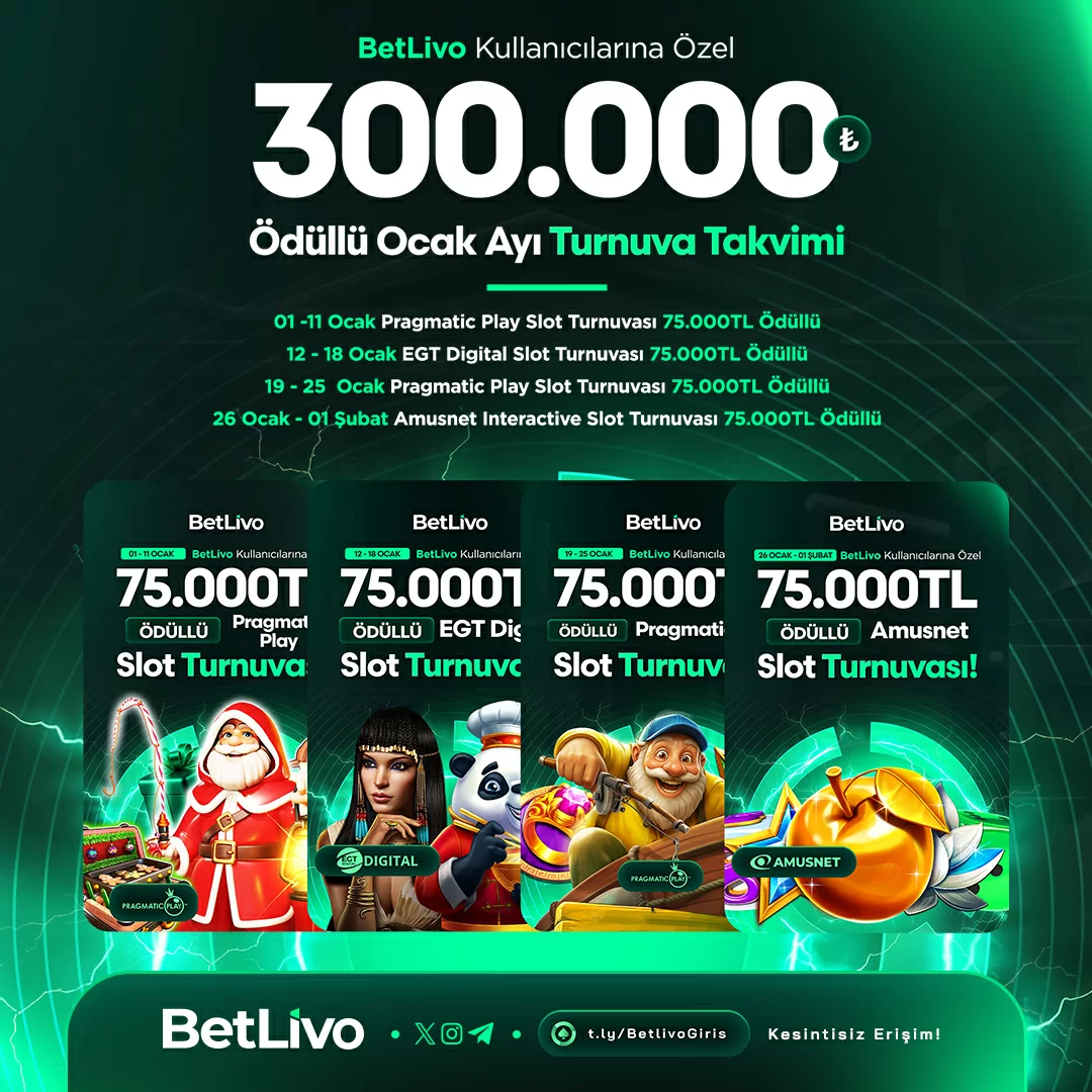 Ocak Ayı Turnuva Takvimi