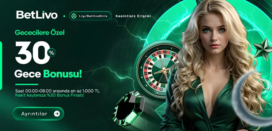 GECECİLERE ÖZEL %30 KAYIP BONUS